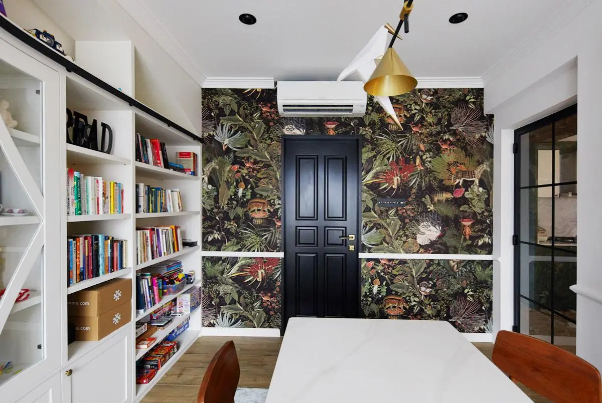 Jersey Lodge — bold Arte wallpaper and activity room