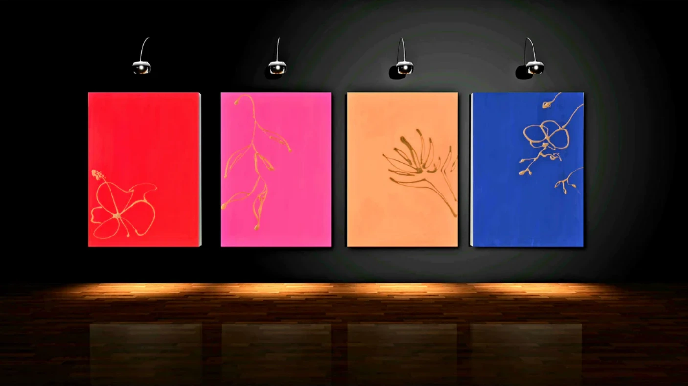 Tropicana Quadriptych — Olivia Collins