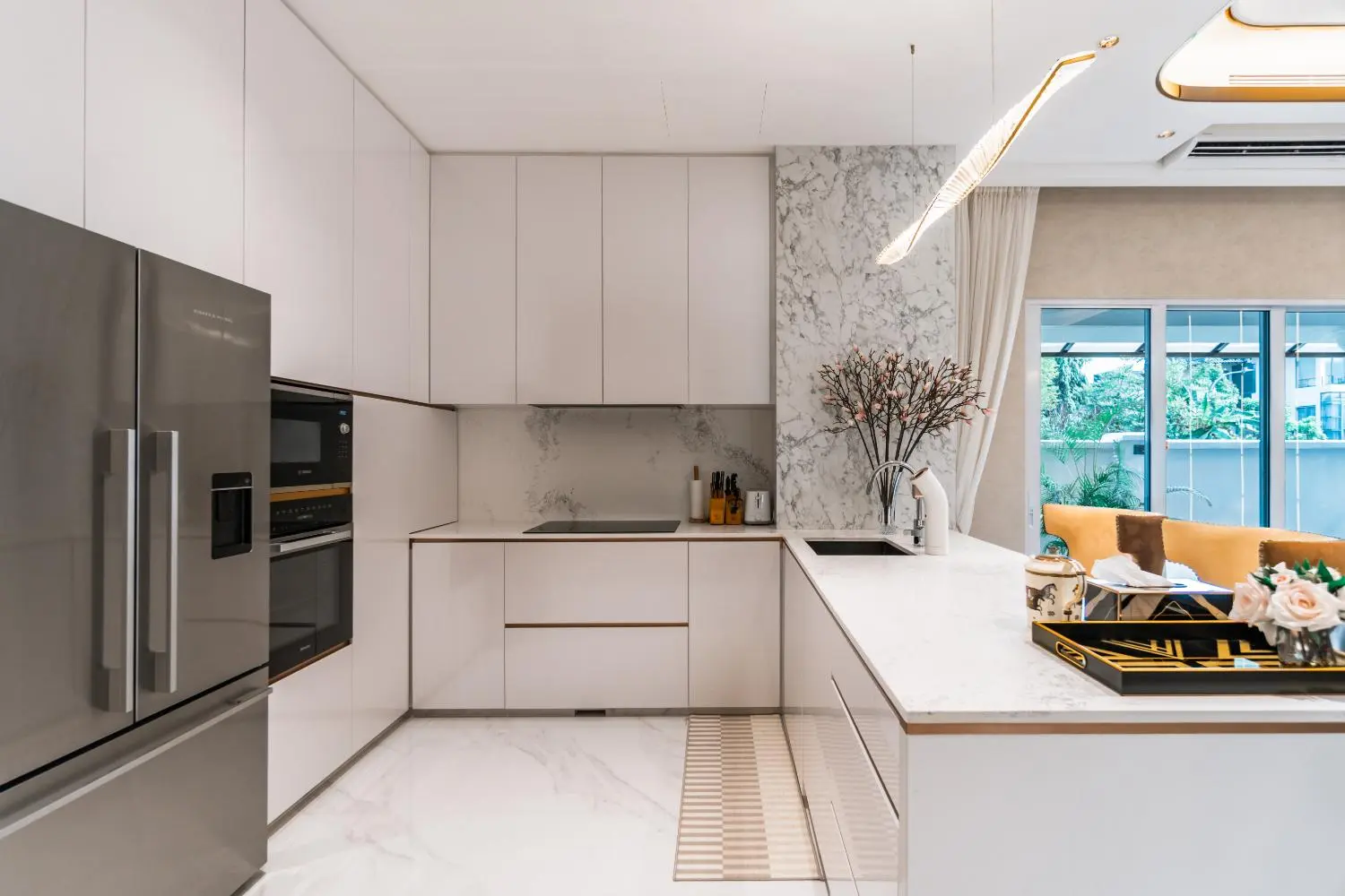 Project J Studio — dry kitchen with matte cabinetry