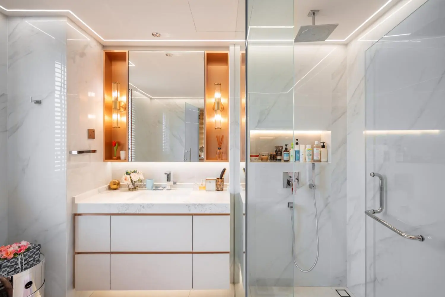 Project J Studio — master bathroom with premium finishes