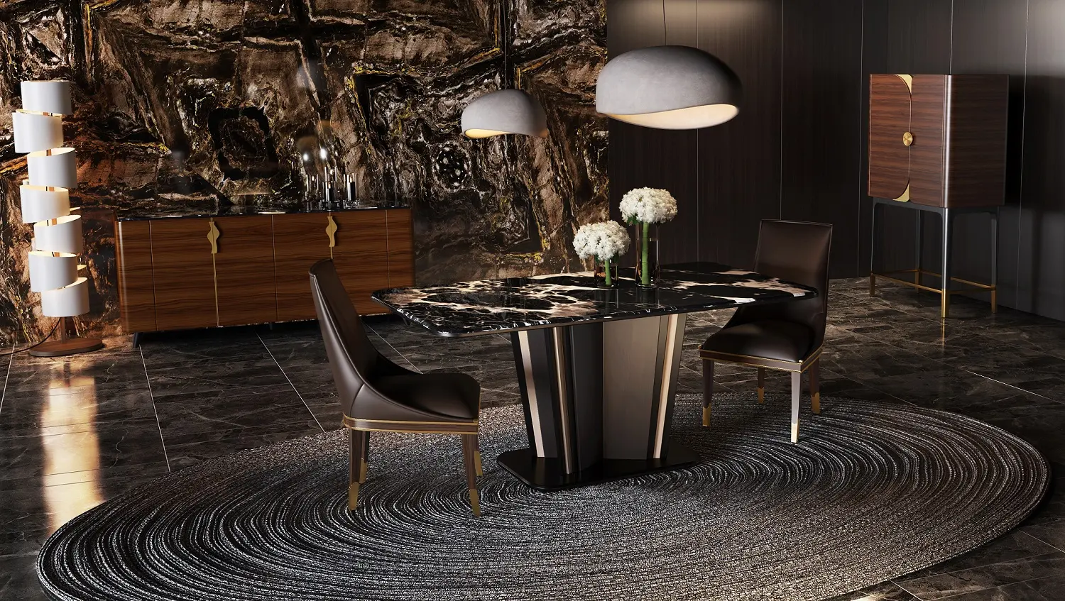 Marano Furniture dining area Evolution of Time