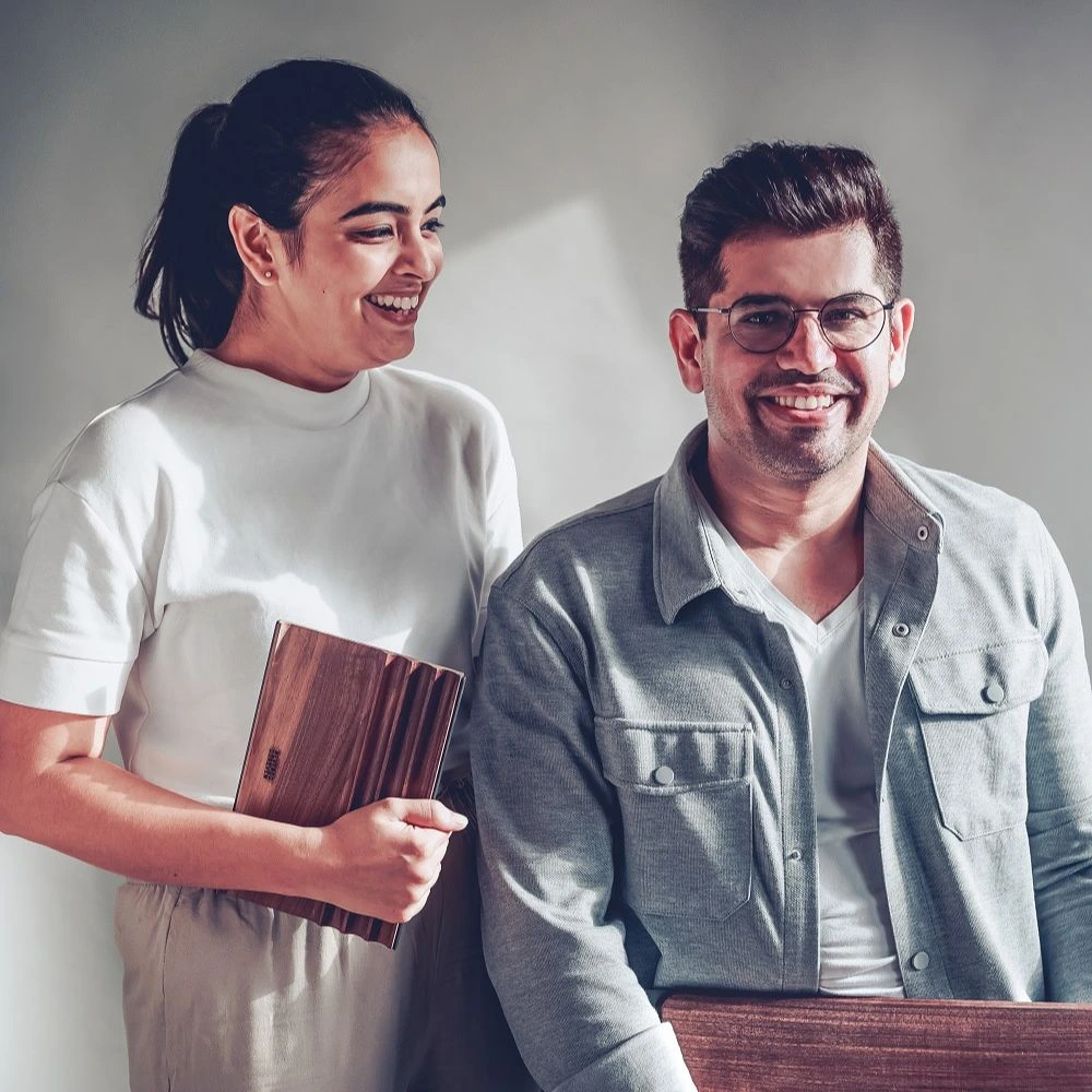 NOOE founders Piyush Suri and Neetica Pande