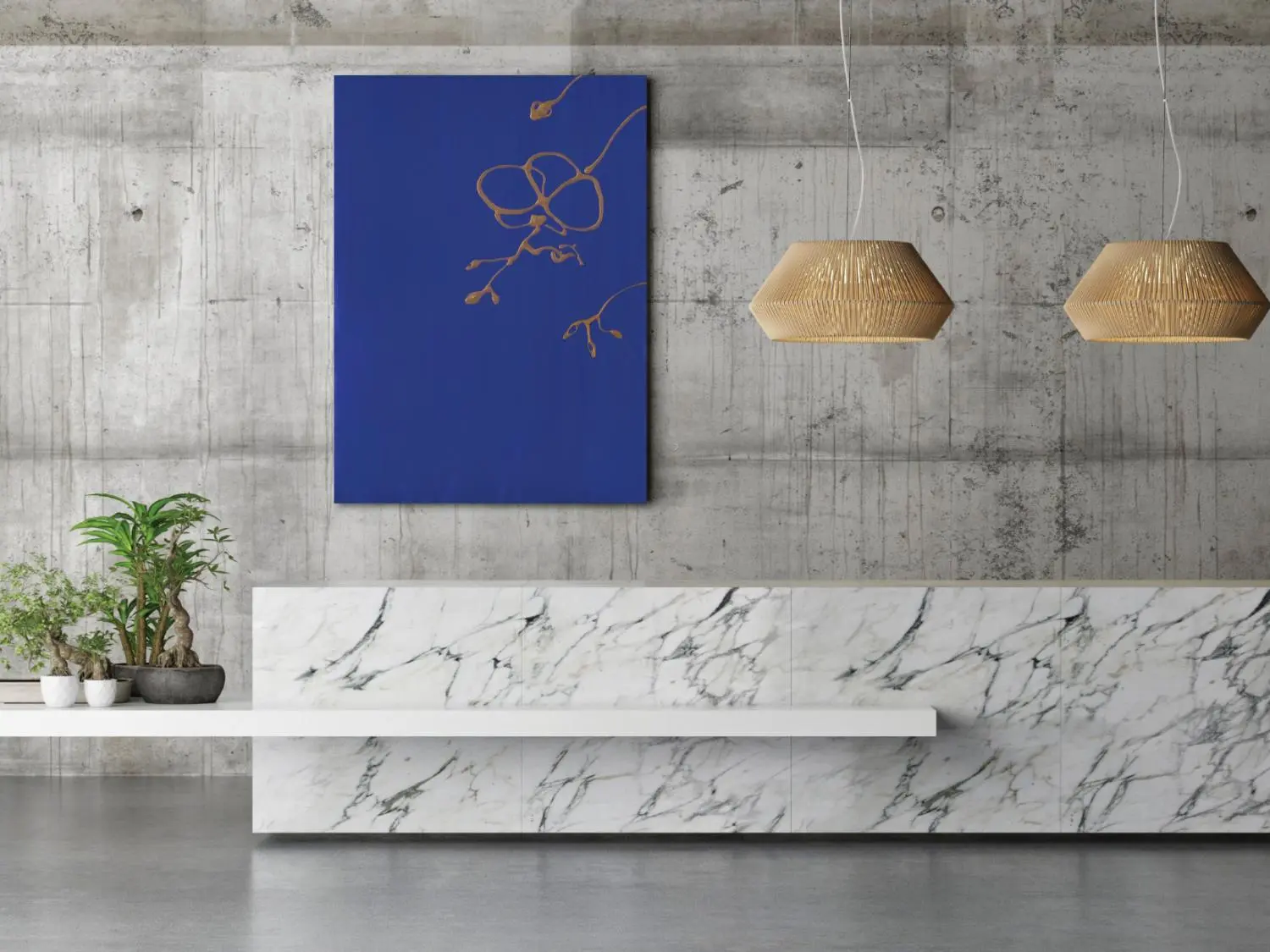 Olivia Collins — Tropicana IV – Orchid (2022) in situ. 1100mm x 800mm